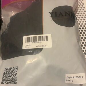 YIANNA Ultra Firm Body Shaper Black, Size Small